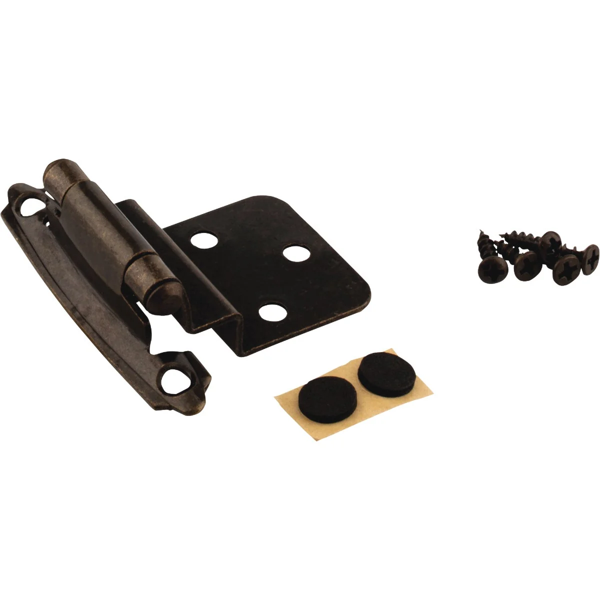 Relaxed KasaWare 3 8 In. Antique Brass Self-Closing Inset Hinge 2-Pack Top-Quality