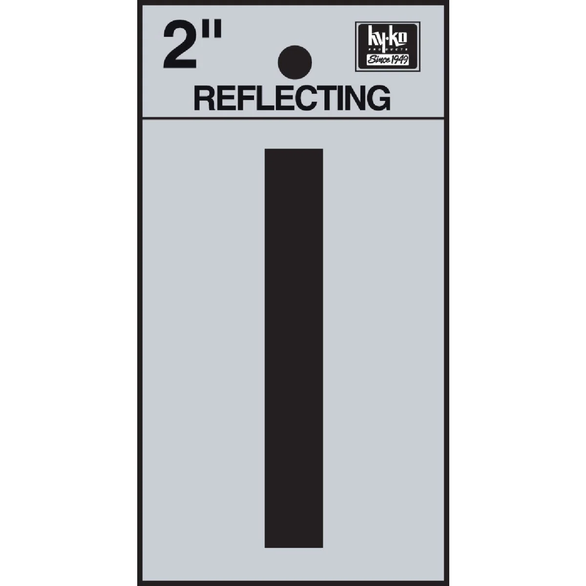 Trendy Hy-Ko Vinyl 2 In. Reflective Adhesive Letter I Pure