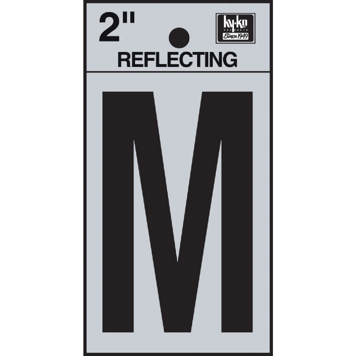 Sophisticated Hy-Ko Vinyl 2 In. Reflective Adhesive Letter M Comfortable