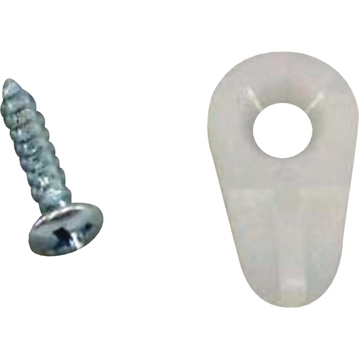 Smart United States Hardware 3 16 In. x 7 8 In. White Storm Screen Clip 8 Count Modern