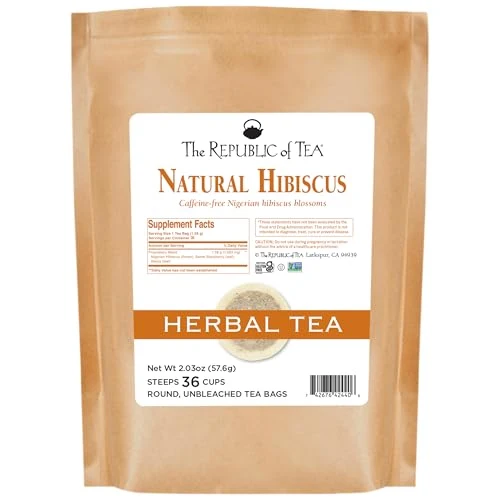 Stylish Natural Hibiscus Superflower Herbal Tea 36 Count Convenient