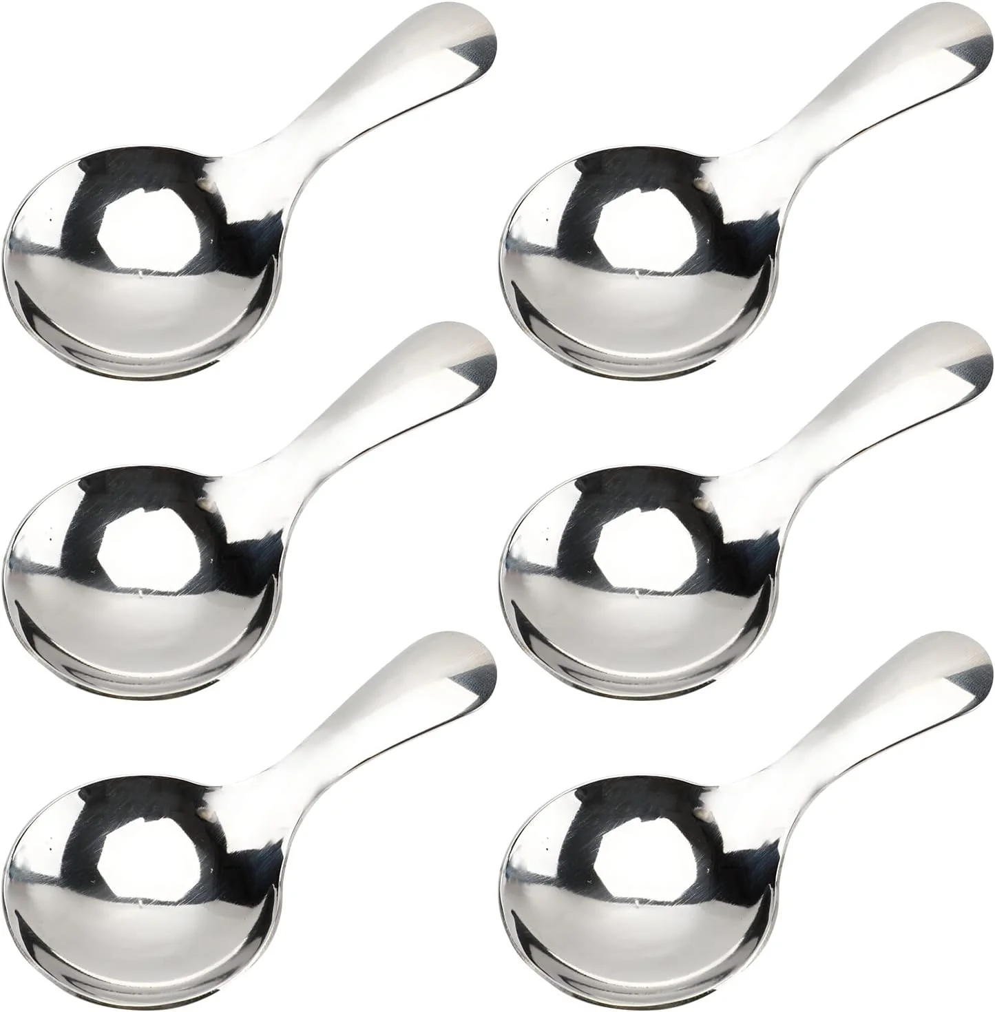 Fine Crafted 6-Piece Stainless Steel Spice Spoons – Kitchen Measuring Scoops Environmentally Friendly
