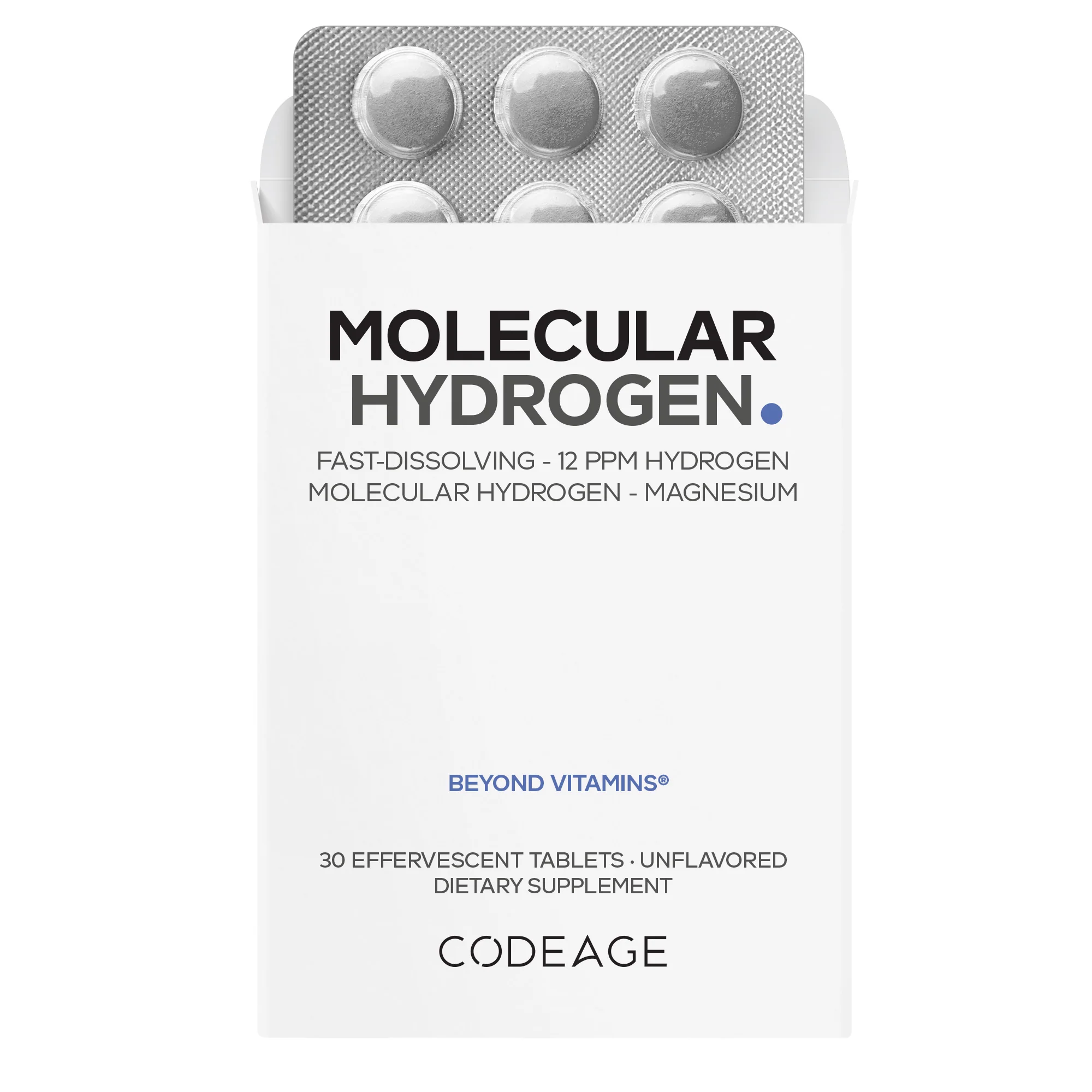 Consistent Codeage Molecular Hydrogen Tablets Unflavored Clean
