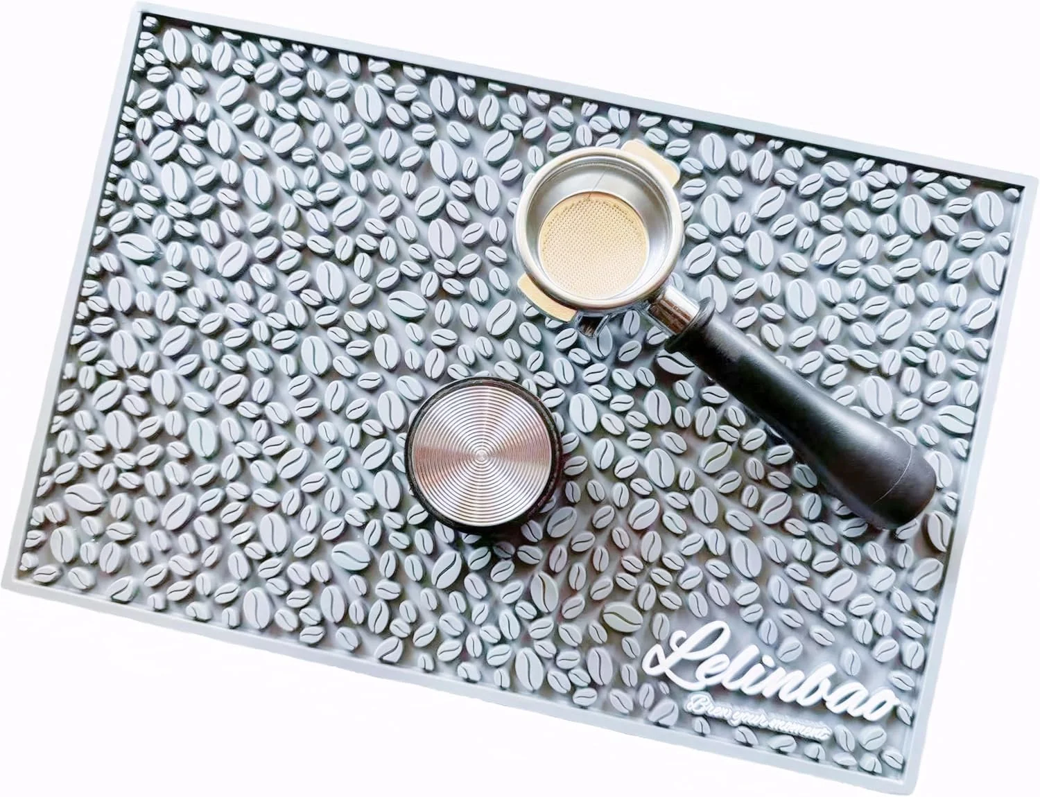 Functional Coffee Machine Mat for Countertops Waterproof Dish Drying Mat for Kitchen Bars Restaurant 18X12in 1cm Thick Coffee Mat Bar Decor Espresso Mat Non-Slip Drip Tray Mat Gray 18 x12 Minimalist