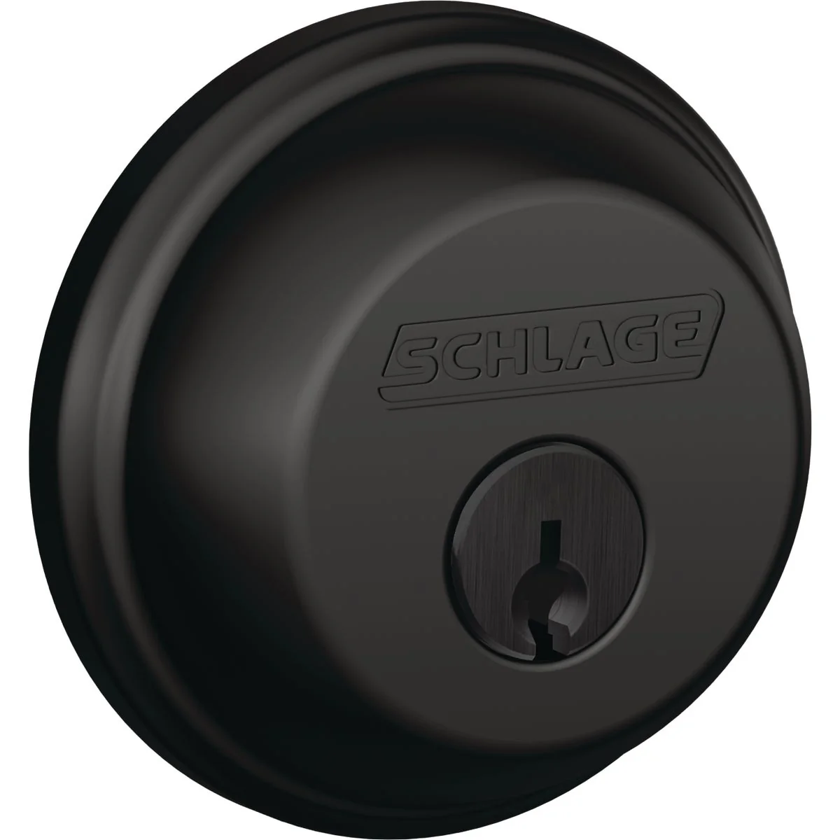 Effective Schlage Matte Black Single Cylinder Deadbolt Reliable