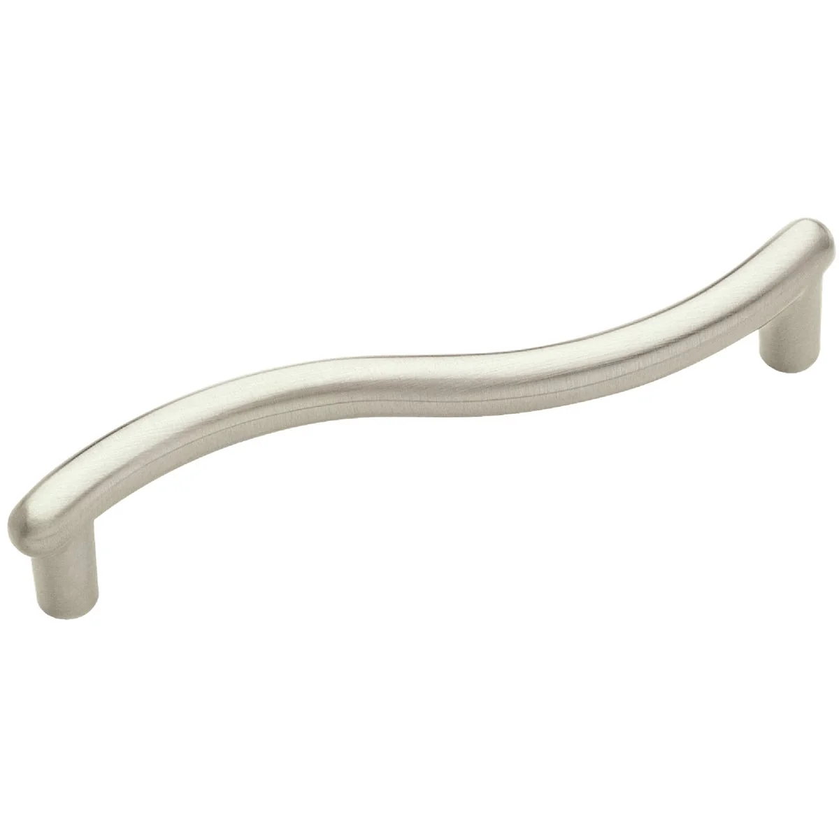 Clean Amerock Basic Metals Wave Satin Nickel 3-3 4 In. Cabinet Pull Selected