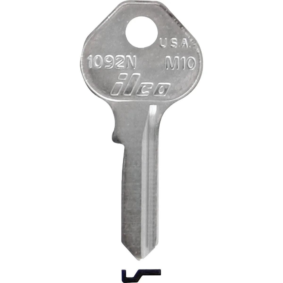 Selected ILCO Master Nickel Plated Padlock Key M10 10-Pack Classic