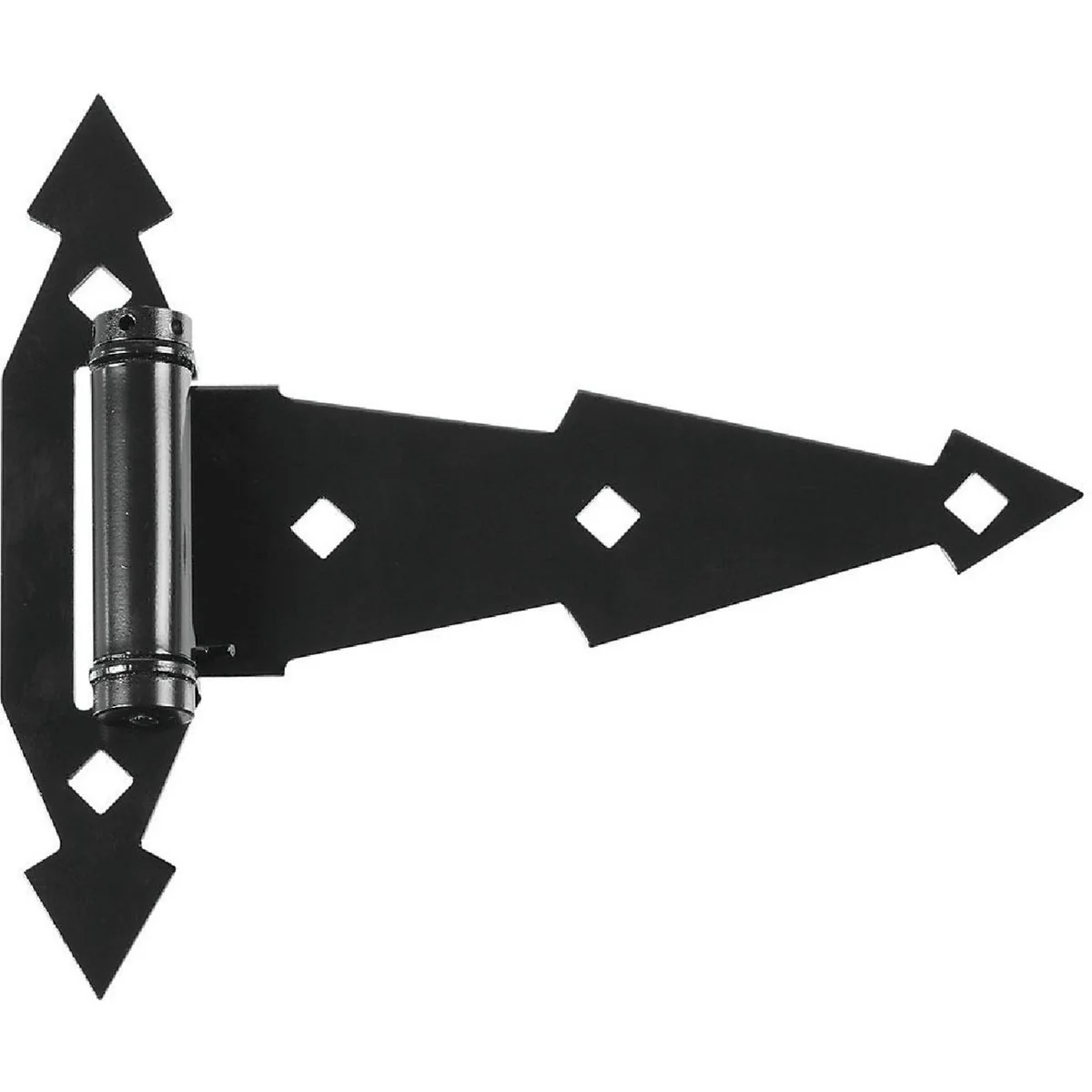 Natural National 7 In. Black Ornamental Spring Tee Hinge 2-Pack Outstanding