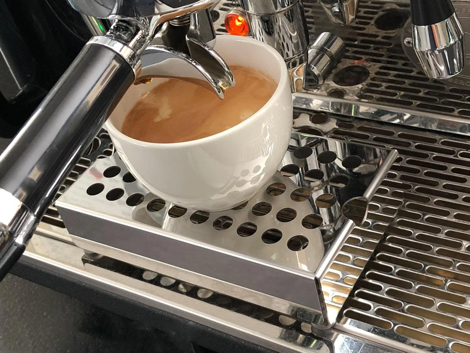 Dependable Espresso Cup Riser Stand Premium Stainless Steel Coffee Drip Tray Coffee Mug Holder Stand for Espresso Machines Height 30mm Crafted