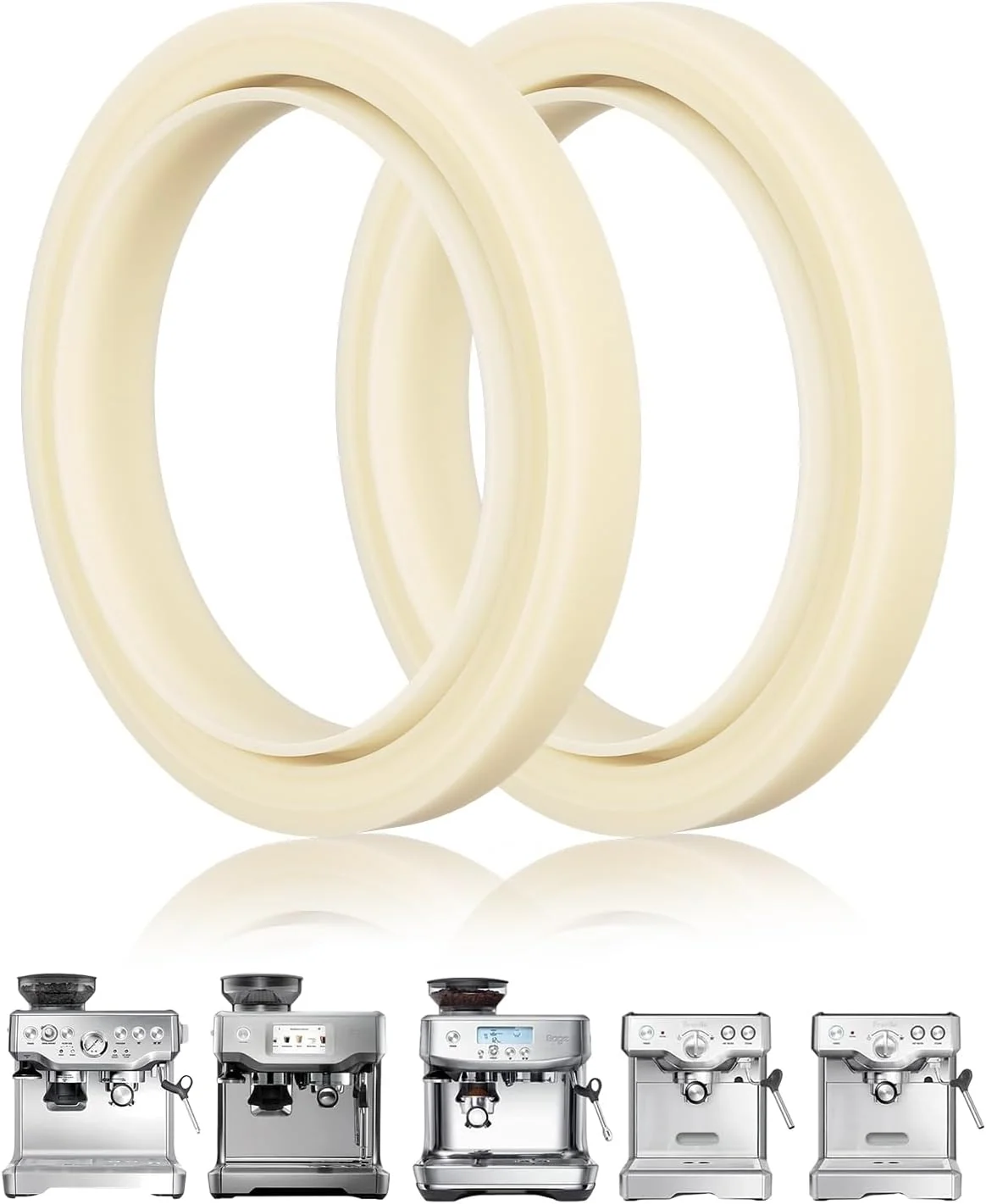 Detailed 2PCS 54mm Silicone Steam Ring for Breville Espresso Machine 878 870 860 880 810 840 450 500 and Sage 880 878 875 870 810 500 Quality