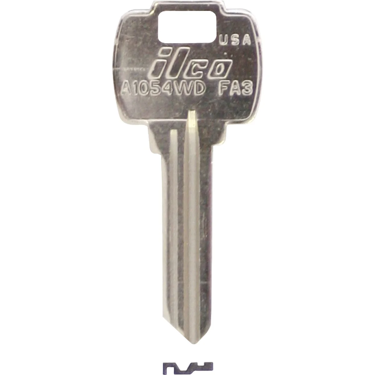 High-End ILCO Falcon Nickel Plated House Key FA3 10-Pack Premium