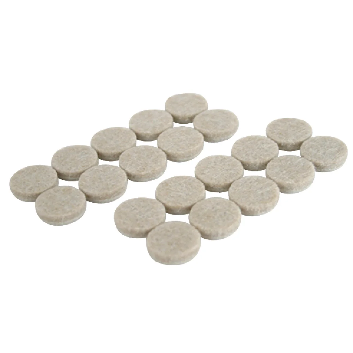 Clean Sliders 3 4 In. Oatmeal Self Adhesive Felt Pads 20-Count Certified