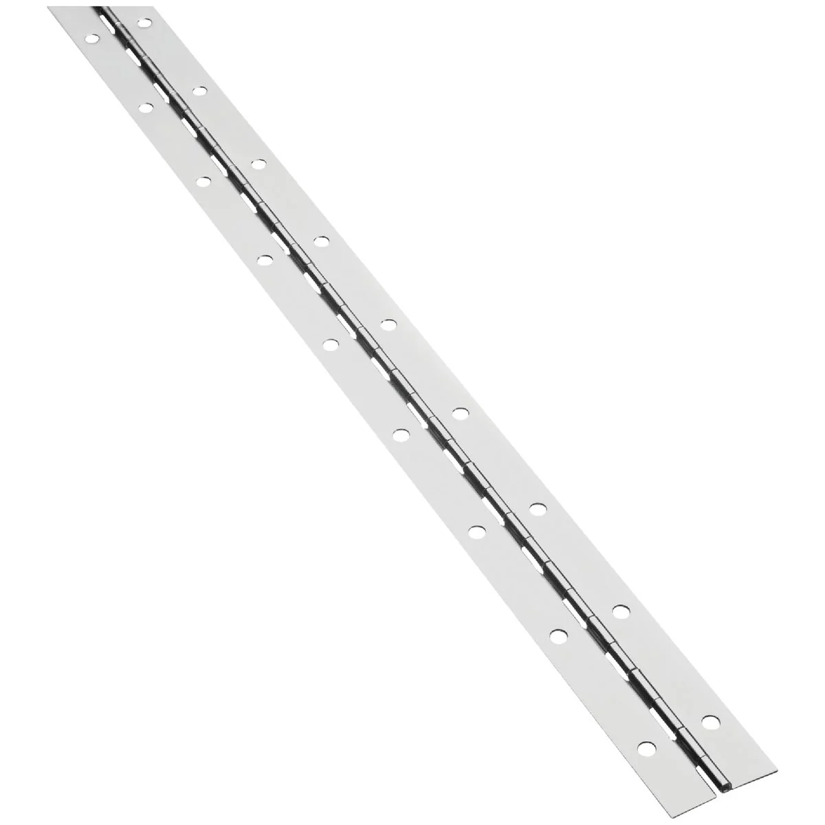 Luxury National Steel 1-1 2 In. x 48 In. Nickel Continuous Hinge Secure