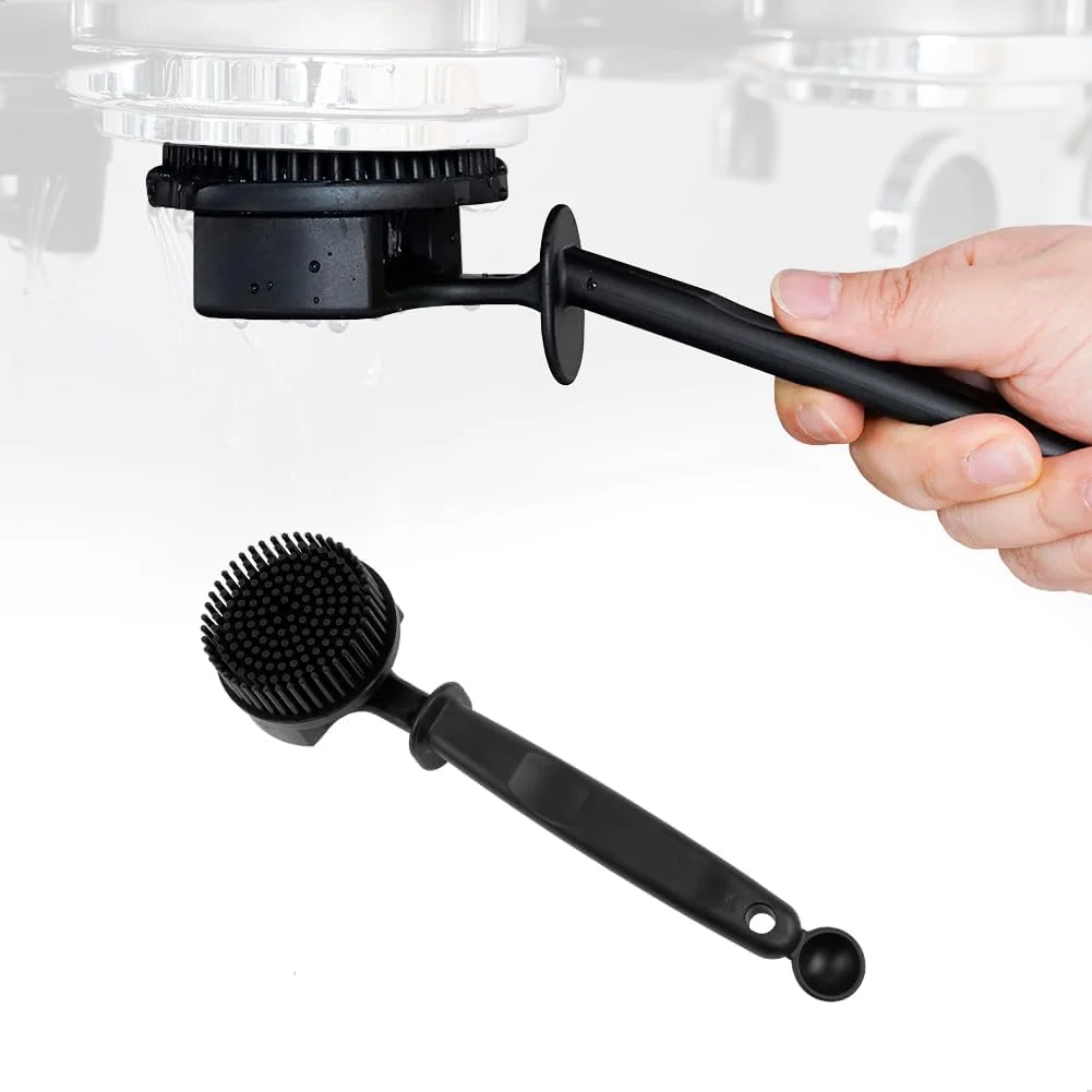 Eco-Friendly watchget 51mm Silicone Espresso Machine Cleaning Brush Grouphead Brush 360° Deep Cleaning Scratch- Silicone Bristles for 51mm Group Head Easy Clean Professional Barista Tool High-Quality