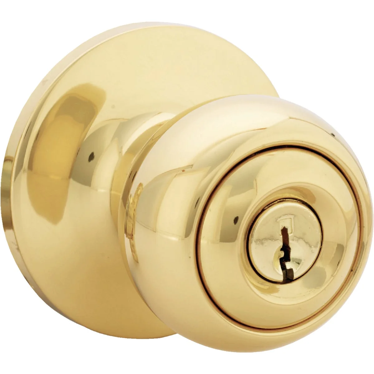 Functional Steel Pro Polished Brass Entry Door Knob Fine Crafted