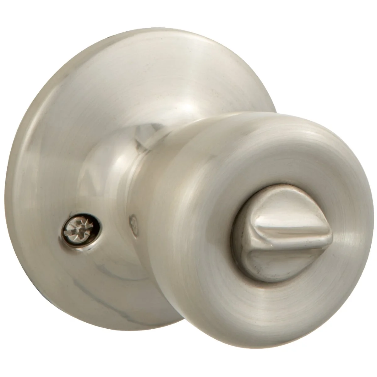 Safe Steel Pro Brushed Nickel Bed Bath Door Knob User-Friendly