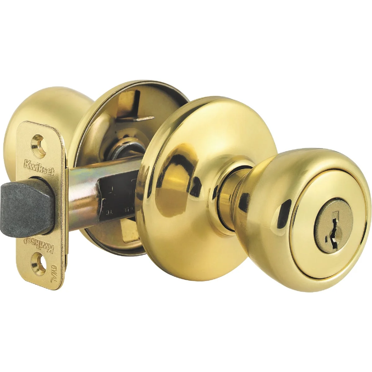 Trusted Kwikset Tylo Polished Brass Entry Door Knob Expertly Made