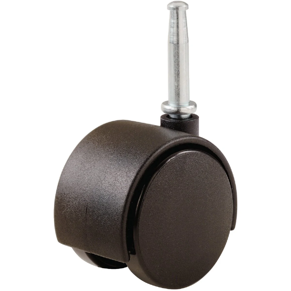Convenient Do it 1-5 8 In. Dia. Brown Twin Wheel Caster with 1-1 2 In. Stem 2-Pack Elite