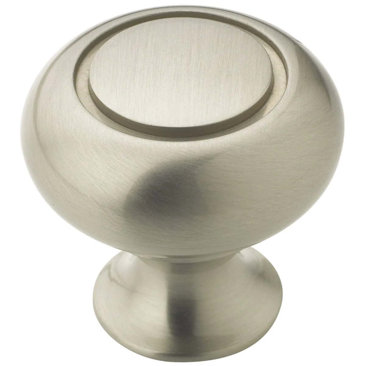 Certified Amerock Everyday Heritage Satin Nickel 1-1 4 In. Cabinet Knob World-Class