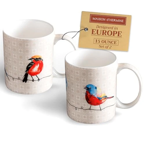 Relaxed Coffee Mug with Handles Tea Cups 2 Count Easy-to-Use