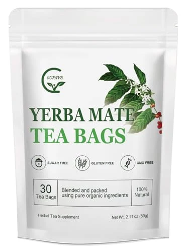 Elegant Unsmoked Yerba Mate Tea Bags 40 Count Advanced