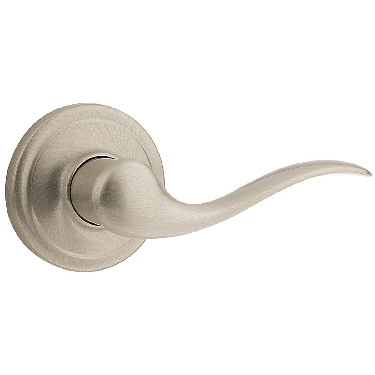 Unique Kwikset Signature Series Satin Nickel Right-Hand Tustin Dummy Door Lever Next-Generation