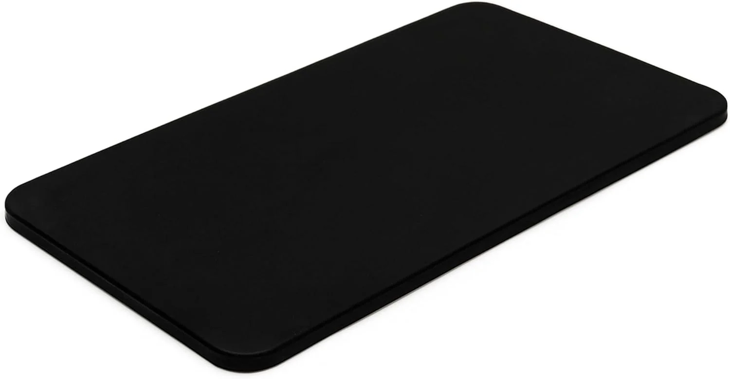 Lightweight Rattleware Premium Black Espresso Tamping Mat 8.75 x 3 – Dense and Durable Non Slip Rubber – Heat Resistant Countertop Protection Clean
