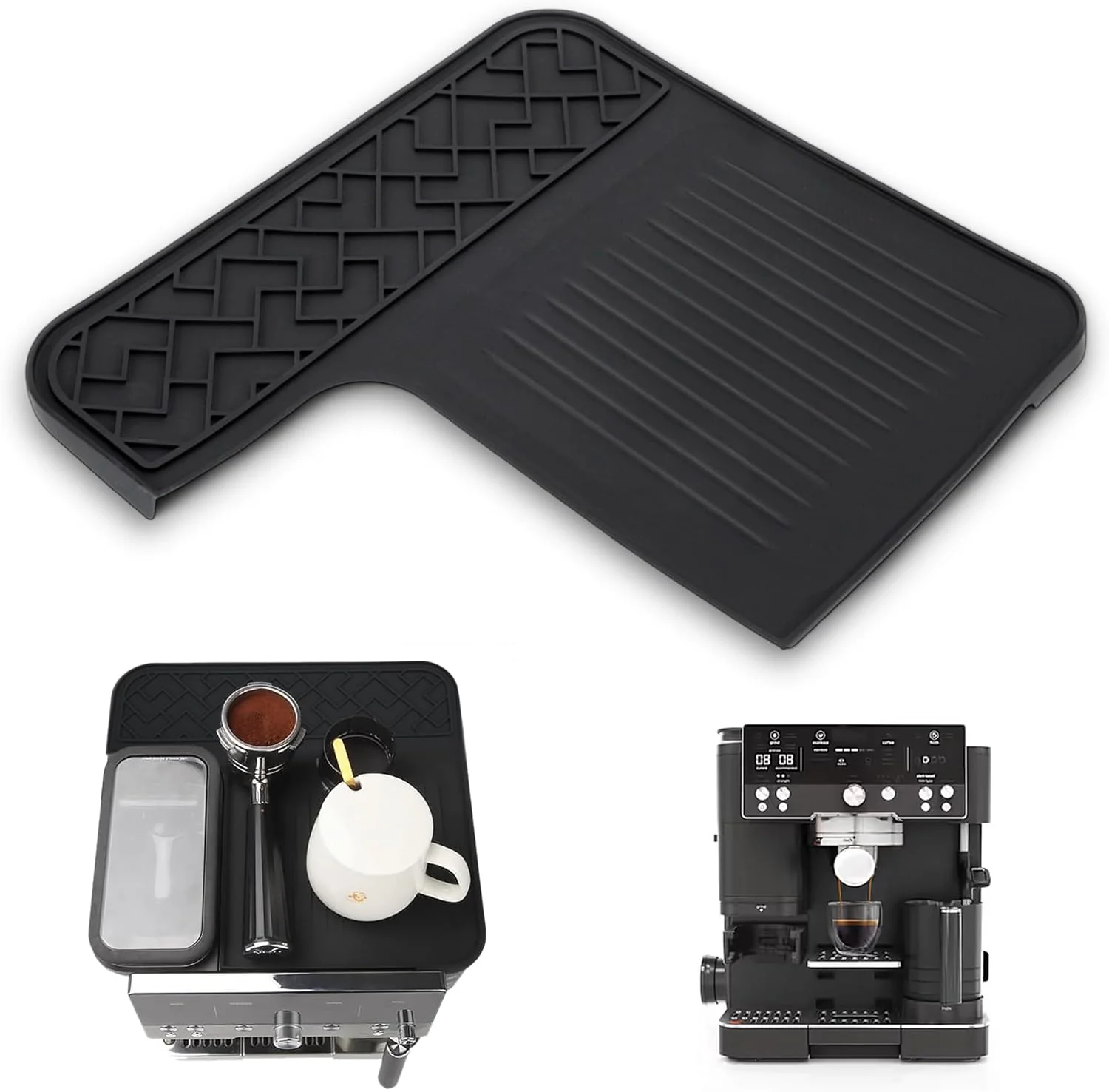 Relaxed Vocoste Top Silicone Mat for Ninja Espresso ES601 Protects Top Surface from Scratches Grinding Port Unblocked Anti-Slip Waterproof Enhanced