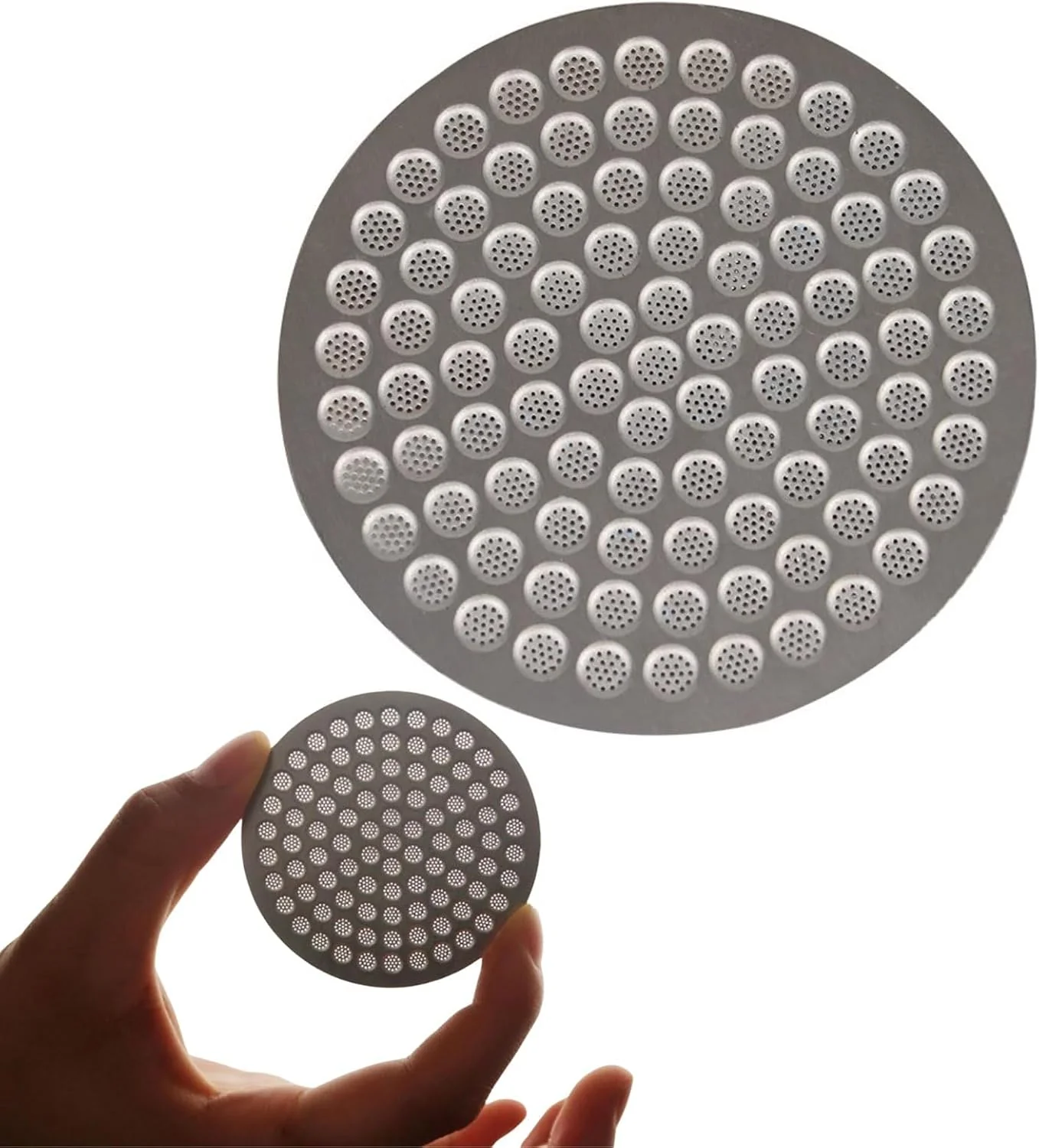 Flexible 54mm Espresso Puck Screen 0.8mm Thickness Stainless Steel Reusable Coffee Filter Designed for Bottomless Portafilter Baskets Enhances Espresso Extraction Efficient