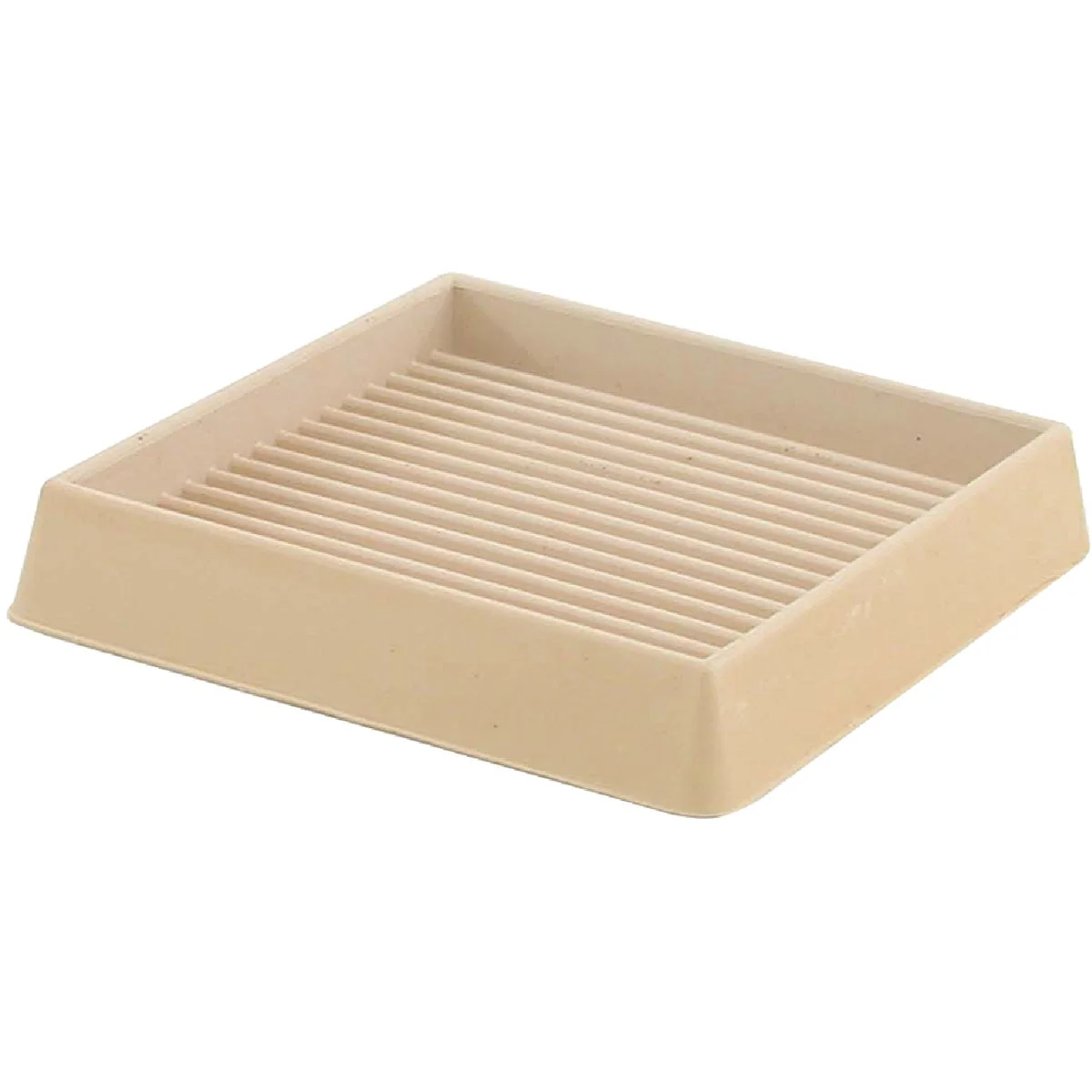 Selected Do it 3 In. Inner Dimension Square Almond Furniture Leg Cup 2-Pack Smooth