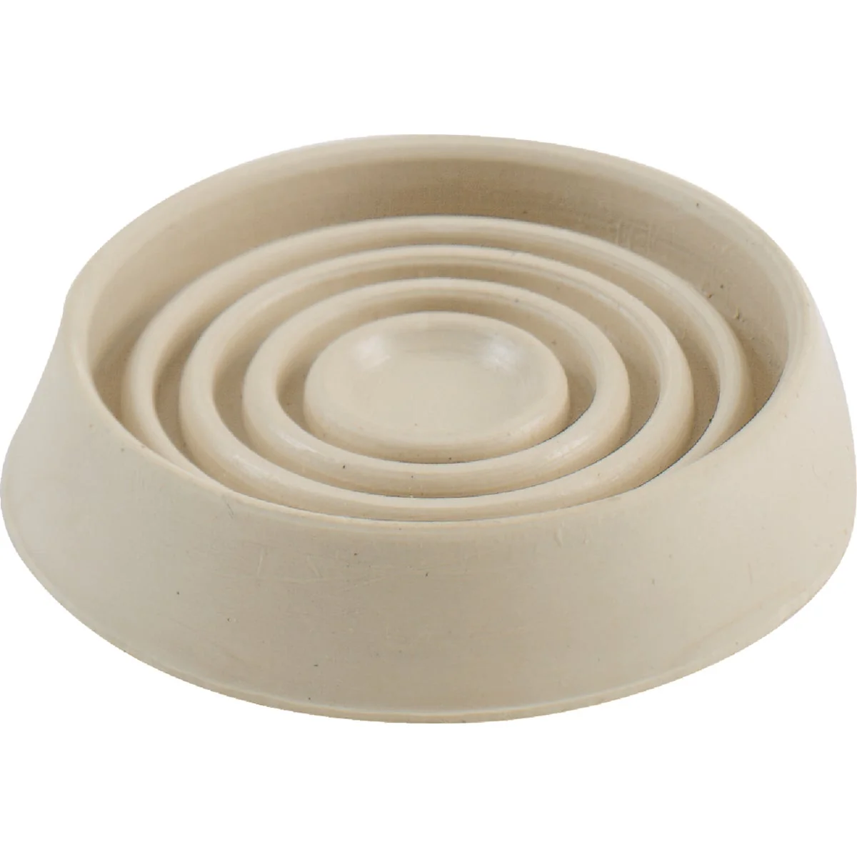 Fine Do it 1-3 4 In. Inner Diameter Round Almond Furniture Leg Cup 4-Pack Authentic