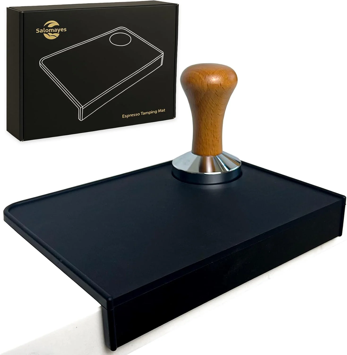 Exceptional Espresso Tamping Mat 8 x6 – Compact Non-Slip Silicone Tamper Mat Food-Grade Coffee Tamping Station for Home Baristas Essential Espresso Accessories High-Grade