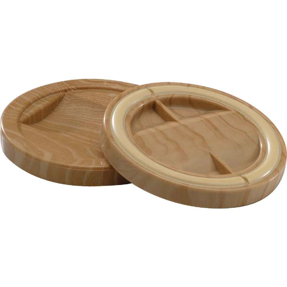 Innovative Do it 2-1 4 In. Inner Diameter Round Woodgrain Furniture Leg Caster Cup 4-Pack First-Class