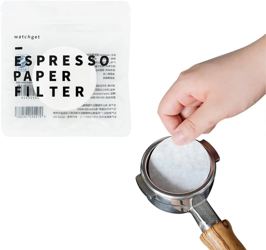 Long-Lasting watchget 51mm Espresso Paper Filters – 1000 Pcs Unbleached Coffee Filter Papers for 51mm Portafilter Baskets Consistent