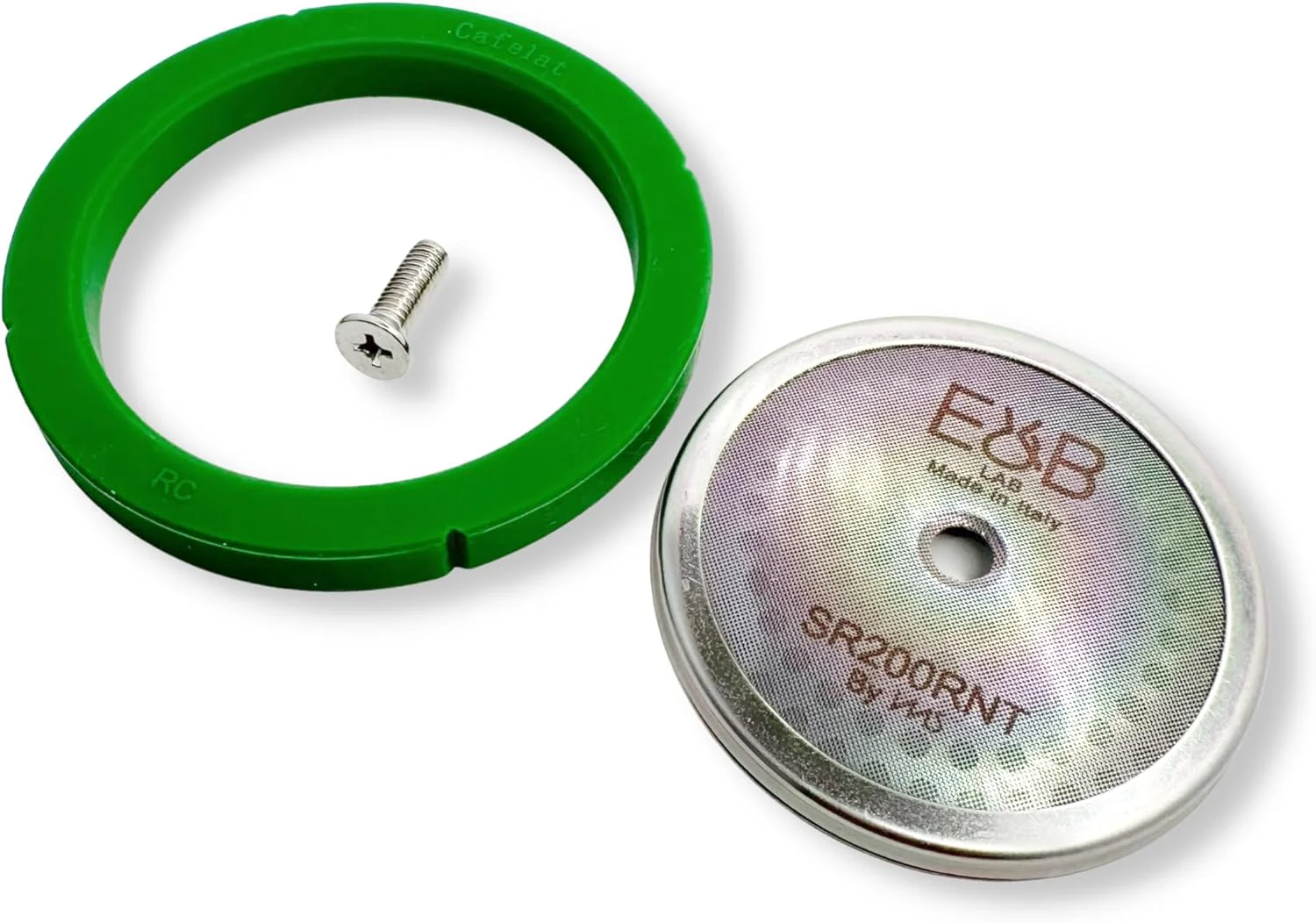 Healthy Custom Tune Up Kit 3in1 for Rancilio Silvia. IMS Nanotech Reinforced Screen SRT200NT Cafelat Gasket – Green Flat Screw Quality