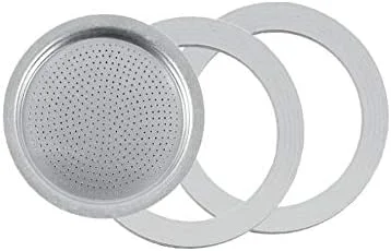 Soft 2 Silicone Seals Rings Filter — Size 2 Cup Stainless Steel Espresso Coffee Maker Moka Pot- 5.2cm 2 Cup Functional