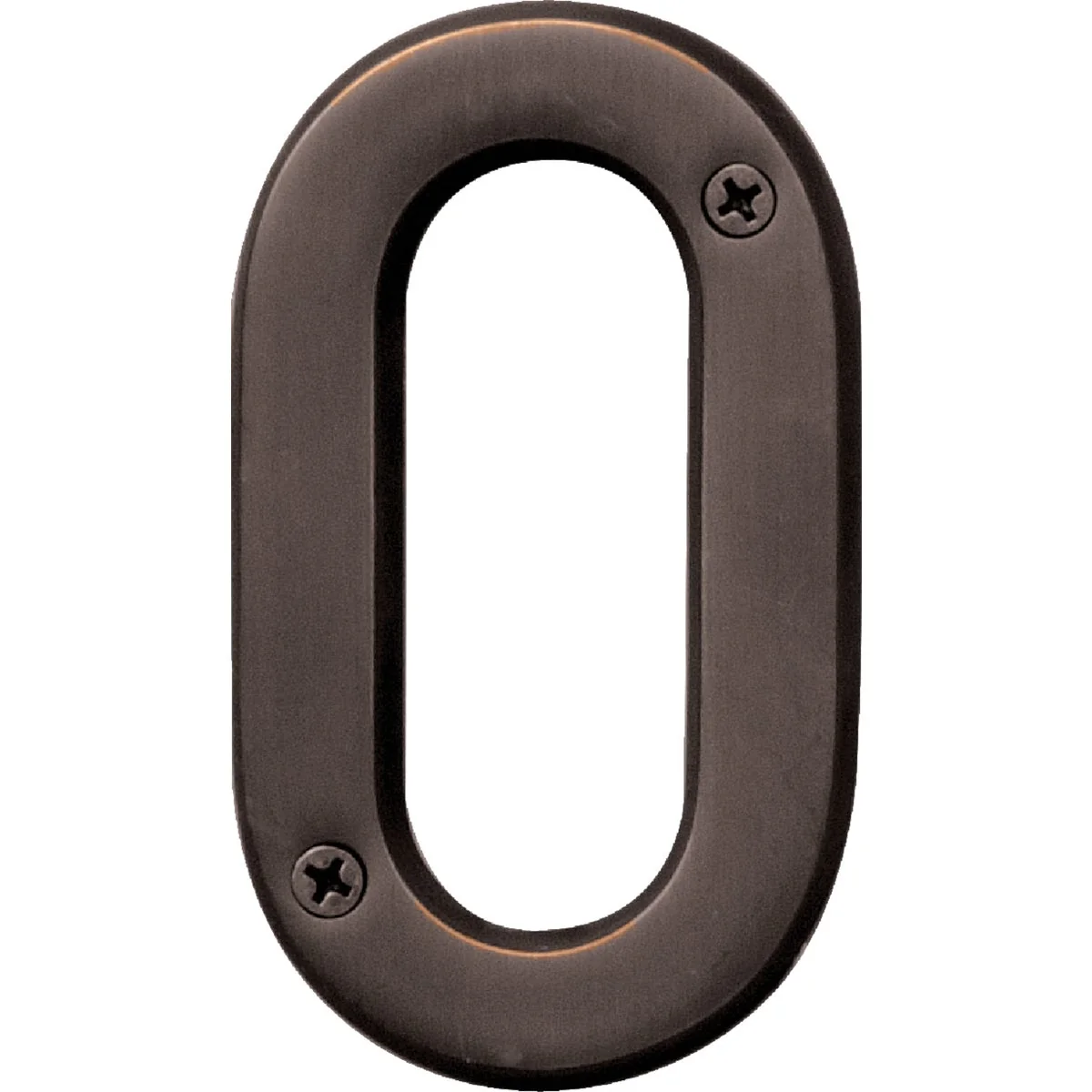 Crafted Hy-Ko Prestige Series 4 In. Oil Rubbed Bronze House Number Zero Responsible