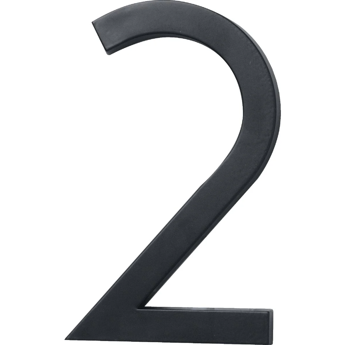 Eco-Friendly Hy-Ko Architectural Series 6 In. Satin Black House Number Two Carefully Designed