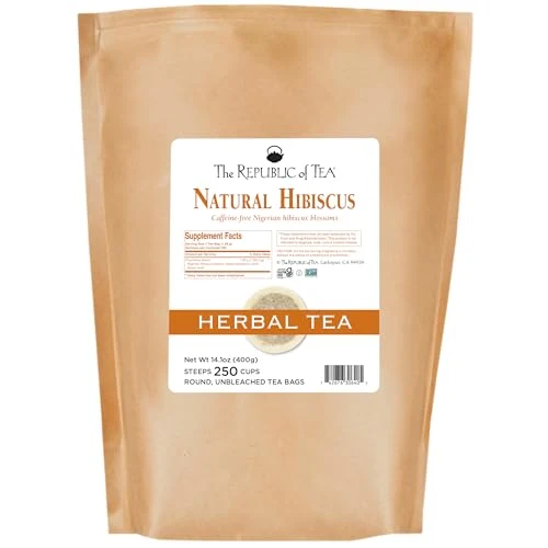 Certified Natural Hibiscus Tea Refill Pack 250 Count Soft