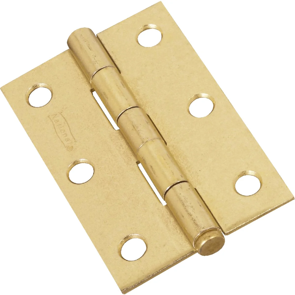 Verified National 3 In. Brass Loose-Pin Narrow Hinge 2-Pack Green