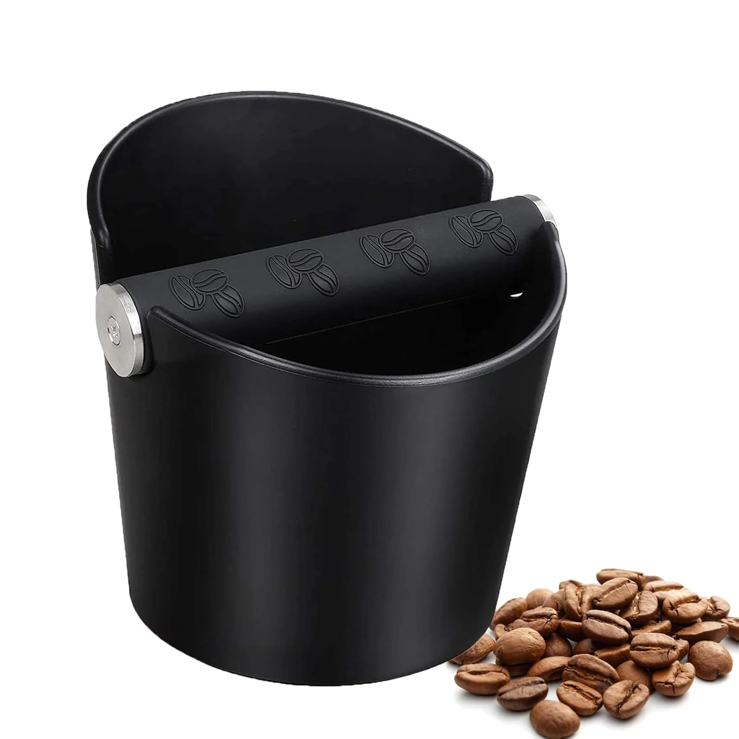 First-Class Ailelan Coffee Knock Box Espresso Knock Box Coffee Bin Espresso Dump Bin 4.8 Inch Shock-Absorbent Durable Barista Style Espresso Knock Box with Trendy