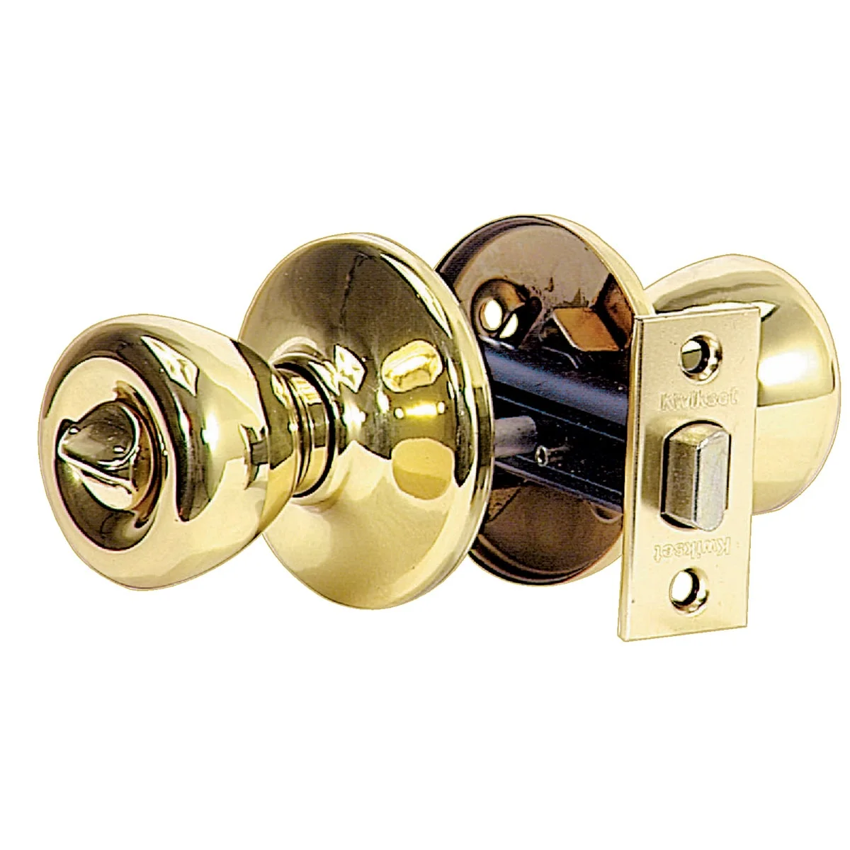 Soft Kwikset Tylo Polished Brass Bed Bath Door Knob Proven