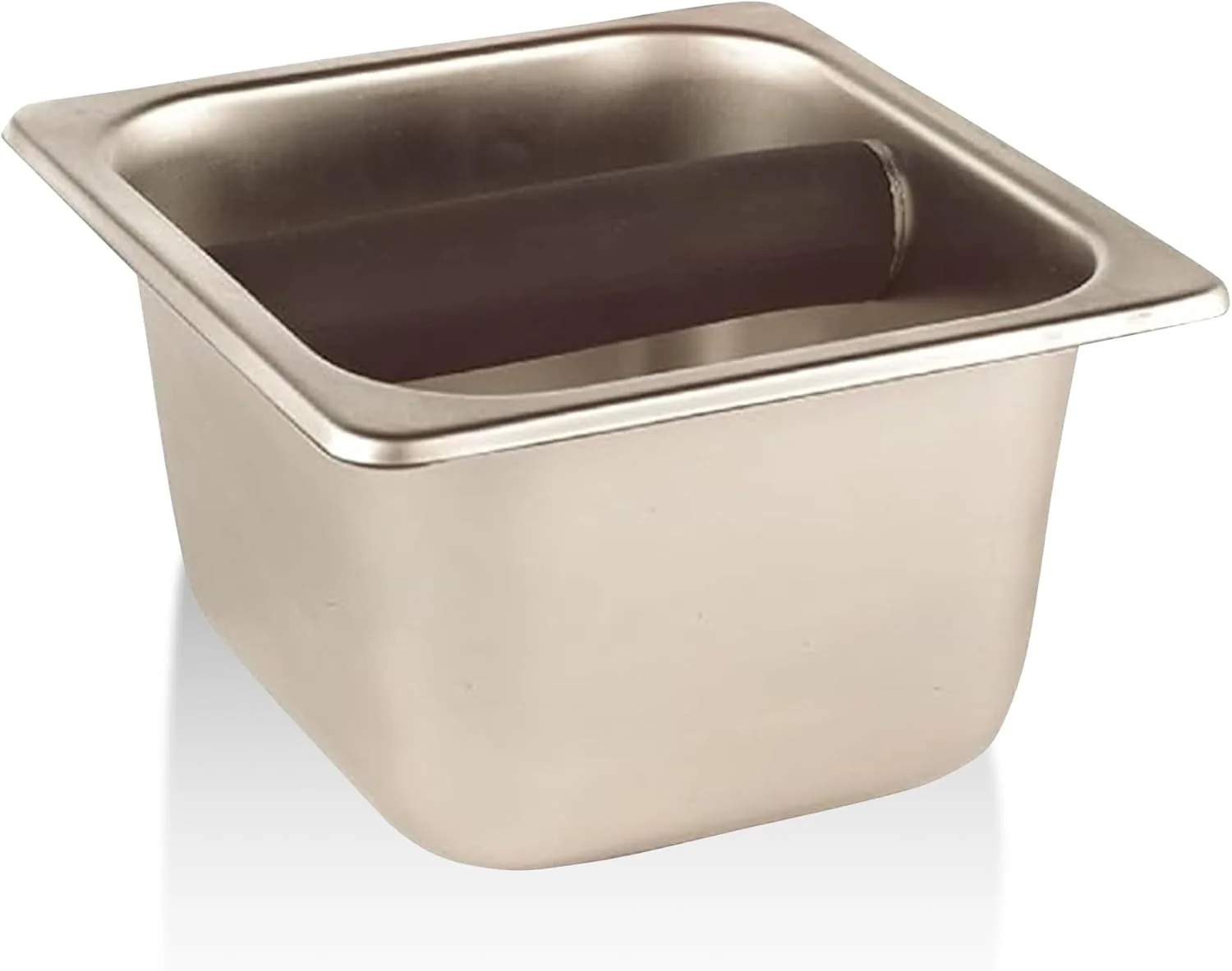 Fashionable Rattleware Heavy-Duty Stainless Steel Knock Box Espresso Puck Disposal Durable Commercial Grade with Welded Bar Splash Guard All-Stainless Design for Prestigious