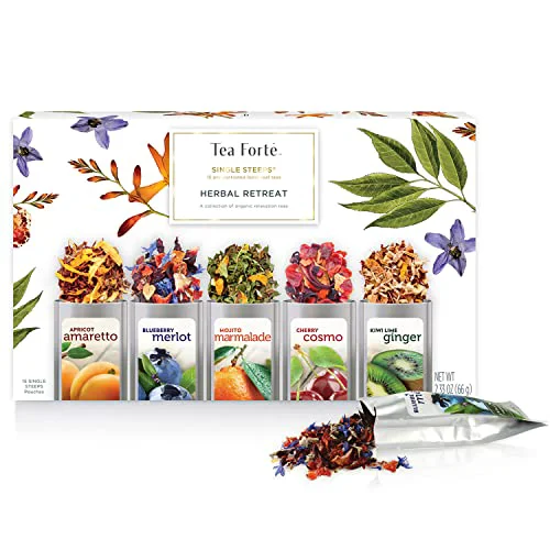 Innovative Single Steeps Tea Sampler 15 Count Eco-Friendly