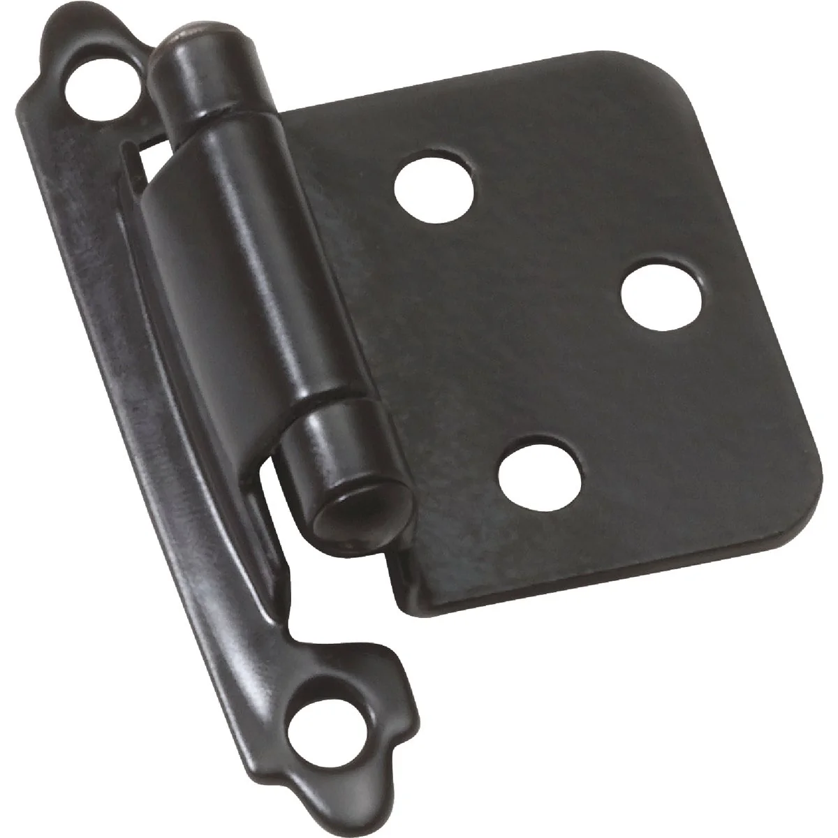 Functional Laurey Oil Rubbed Bronze Self-Closing Overlay Hinge with Zinc Screws 2-Pack Eco-Friendly