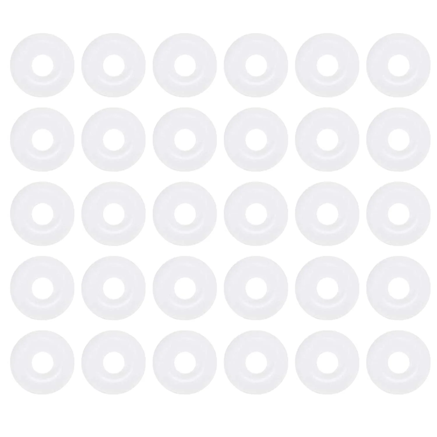 Fast 30 Pcs Silicone O-Rings White 4.5mm OD 1.5mm ID 1.5mm Width Metric VMQ Sealing Gasket for Cup Lids Coffee Maker Brewing Fitting Washer Filter Powerful