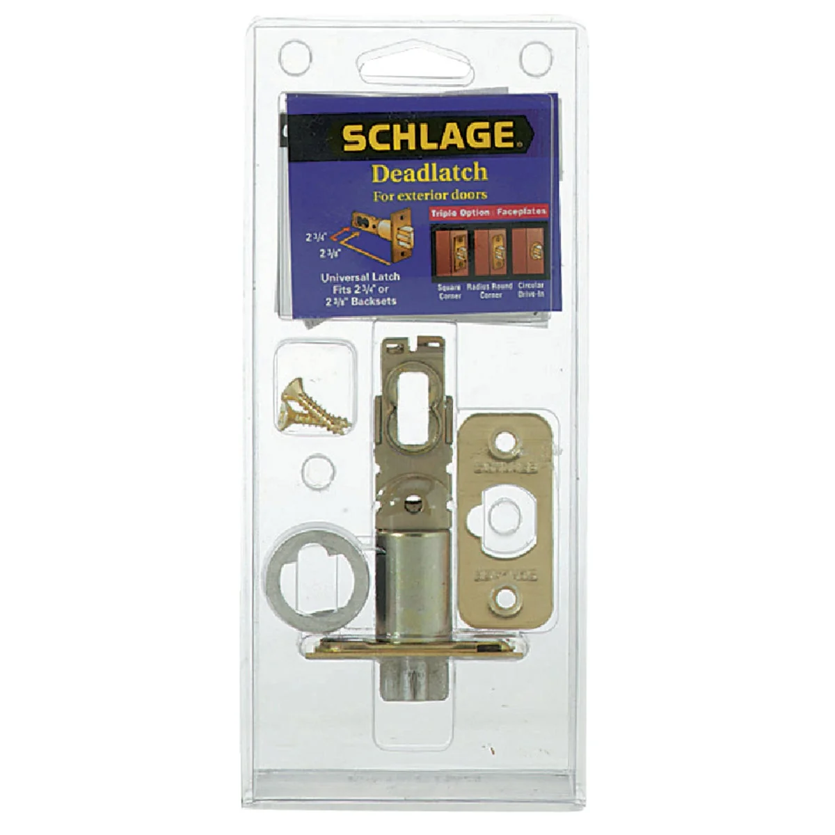 Smooth Schlage Triple Option Adjustable Entry Latch High-Grade