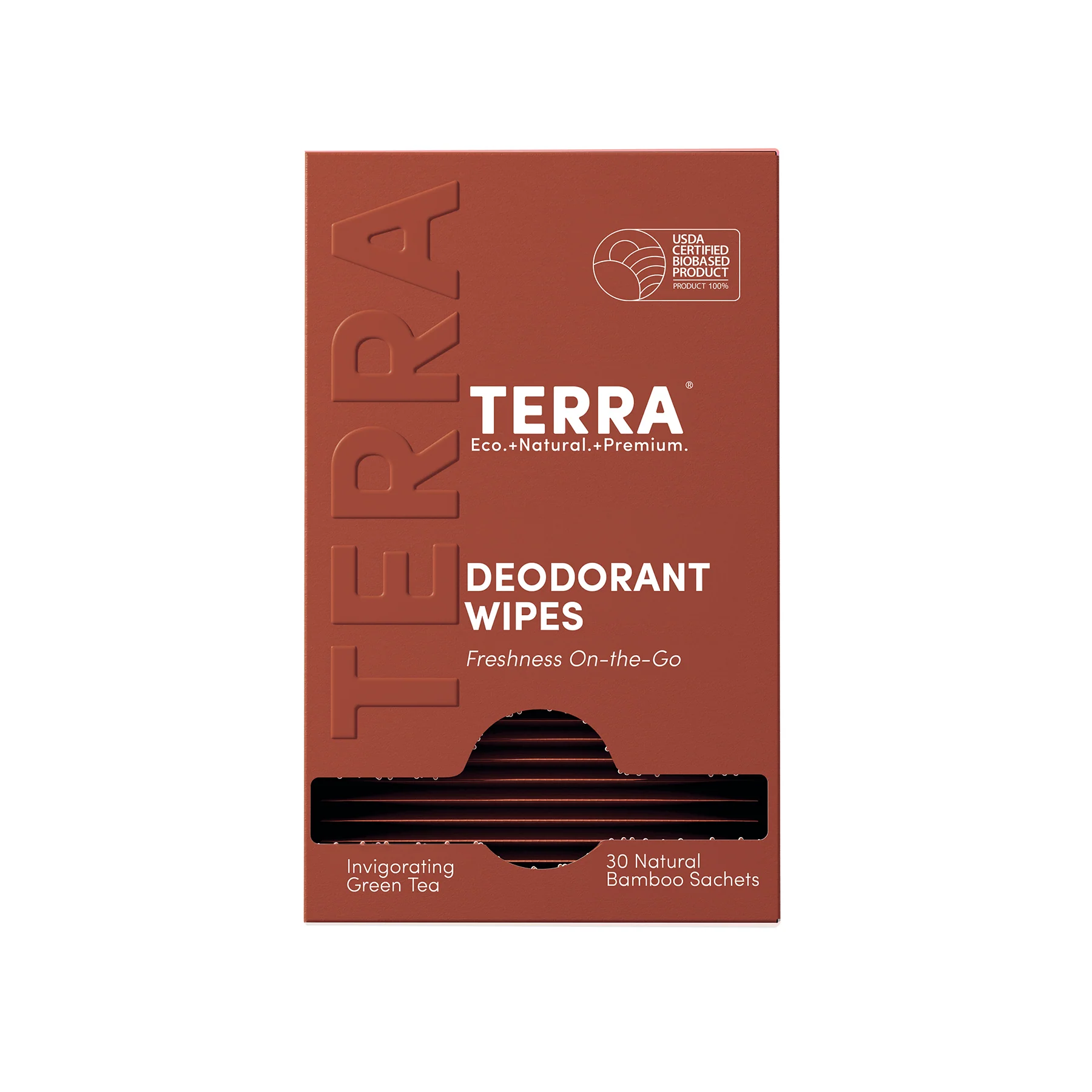 Selected Terra Deodorant Wipes Convenient Individually Wrapped Outstanding