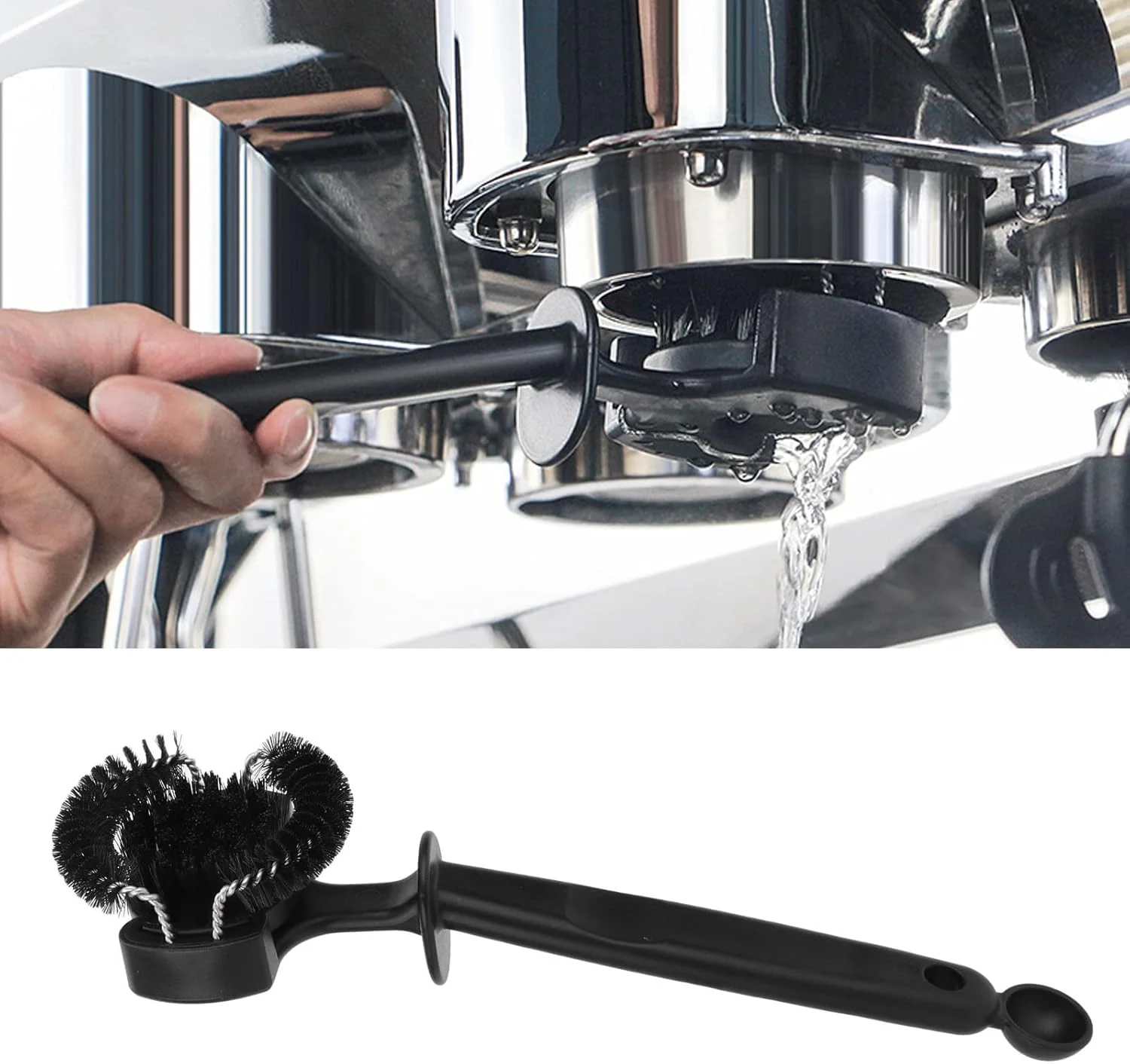 Authentic Espresso Machine Brush Coffee Machine Brush Cleaner Removable Coffee Maker Espresso Group Round Brushes Barista Grinder Tools 51MM Selected