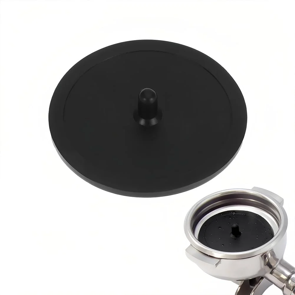 User-Friendly Joyzan Blind Filter Backflush Disk Rubber Insert Blind Filter Disc 50mm Cleaning Pad Disk Tray Compact Lightweight for Espresso Makers Coffee Machines Accessories Backwash Plate Cafe Kitchen Black Stylish